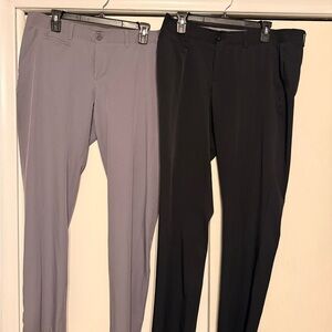 Women’s Under Armor Black and Gray Golf Style Pants
